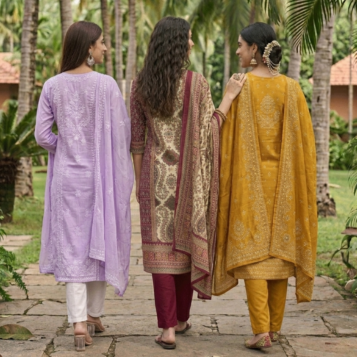 3 Kurta Pants & Dupatta Set (E-04)