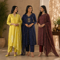 3 Cotton Kurta Set with Dupatta (CK-06)