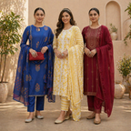 3 Cotton Kurta Set with Dupatta (CK-08)