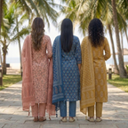 3 Printed kurta, matching pants, and a coordinated dupatta (P3K-8)