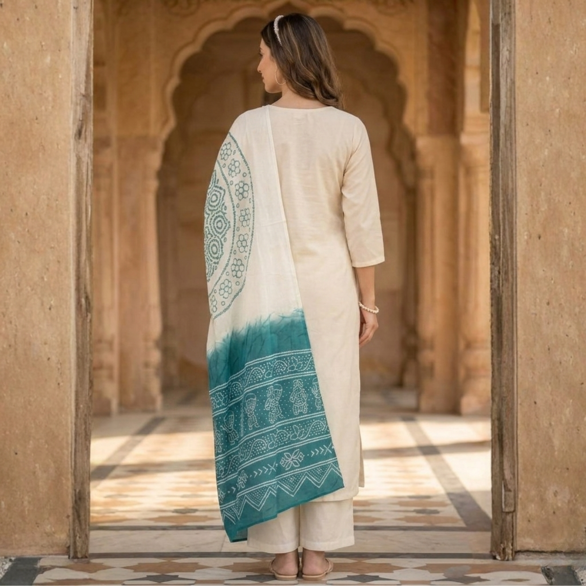 3 Combo Set Kurta, Pants With Dupatta (DMK-8)