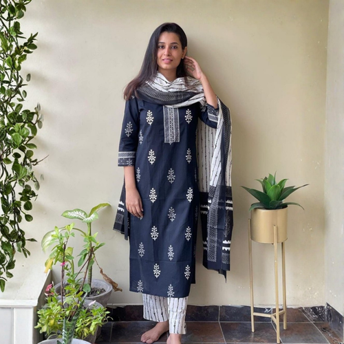3 Combo Set Kurta, Pants With Dupatta (DMK-10)