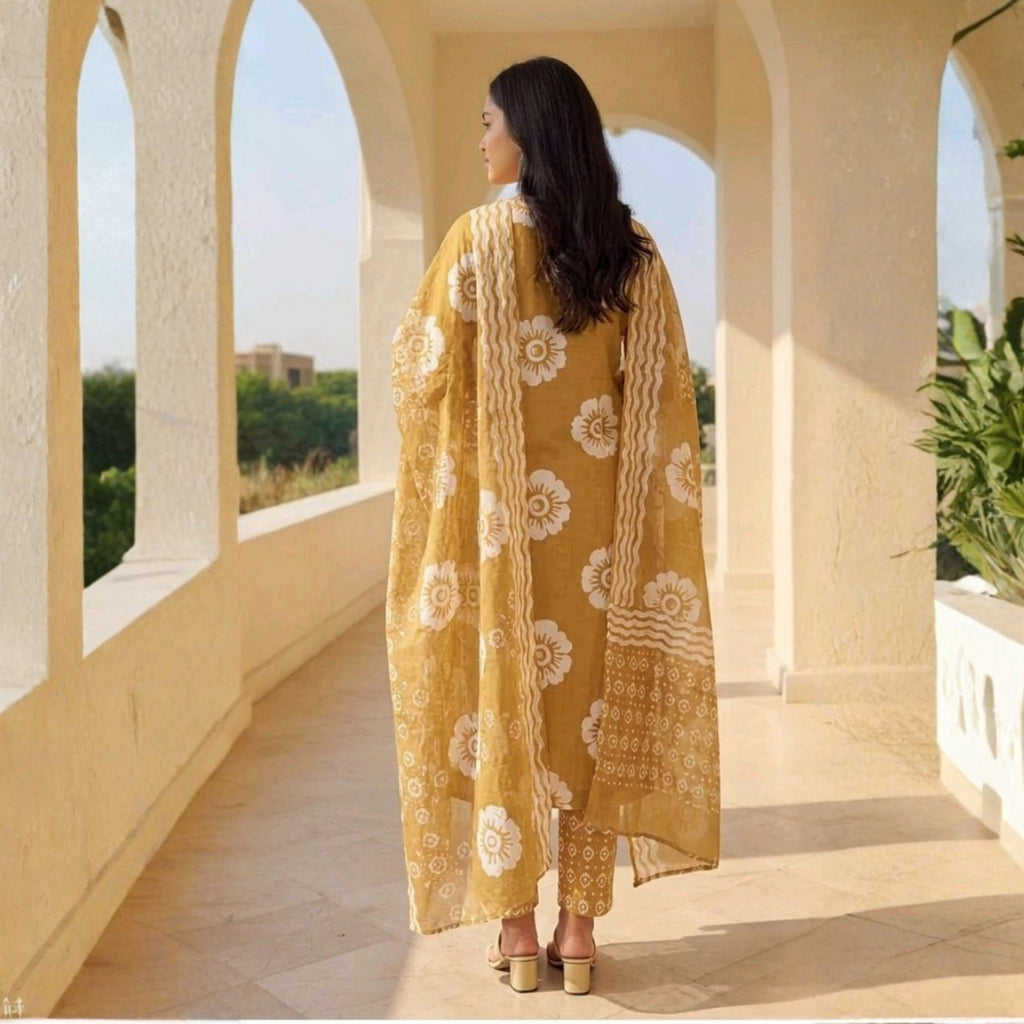 3 Combo Set Kurta, Pants With Dupatta | KS-01