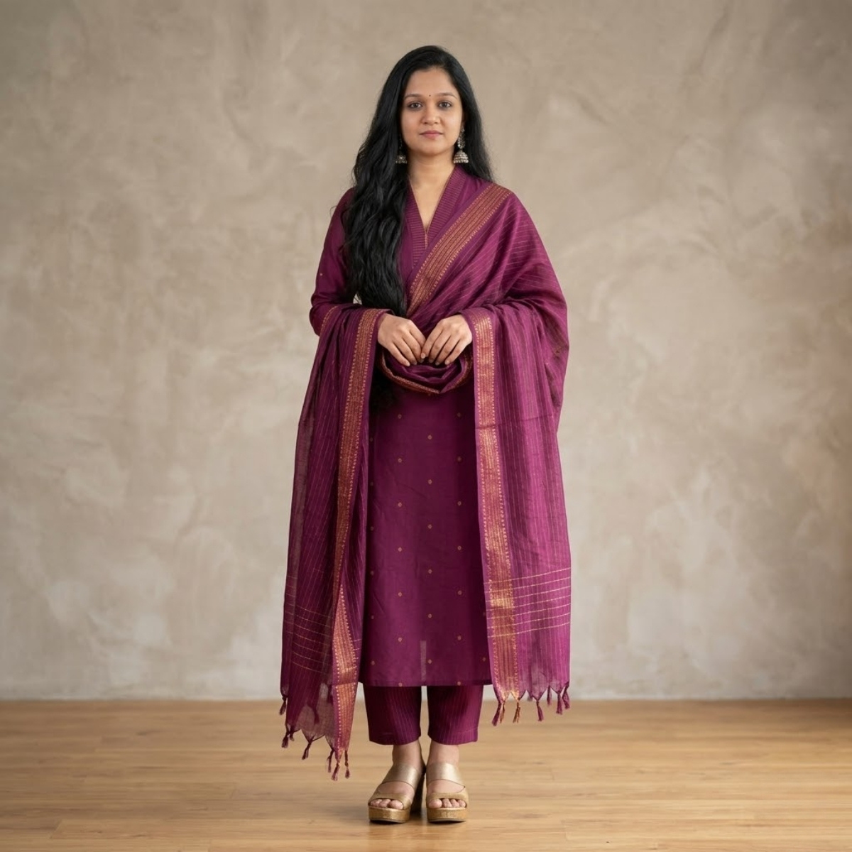 3 Combo Set Kurta, Pants With Dupatta (DMK-2)