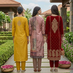 3 Kurta Pants & Dupatta Set (E-02)