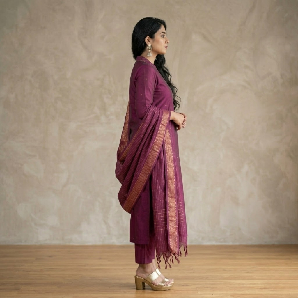 3 Combo Set Kurta, Pants With Dupatta (DMK-2)