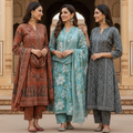 3 Printed kurta, matching pants, and a coordinated dupatta (P3K-20)