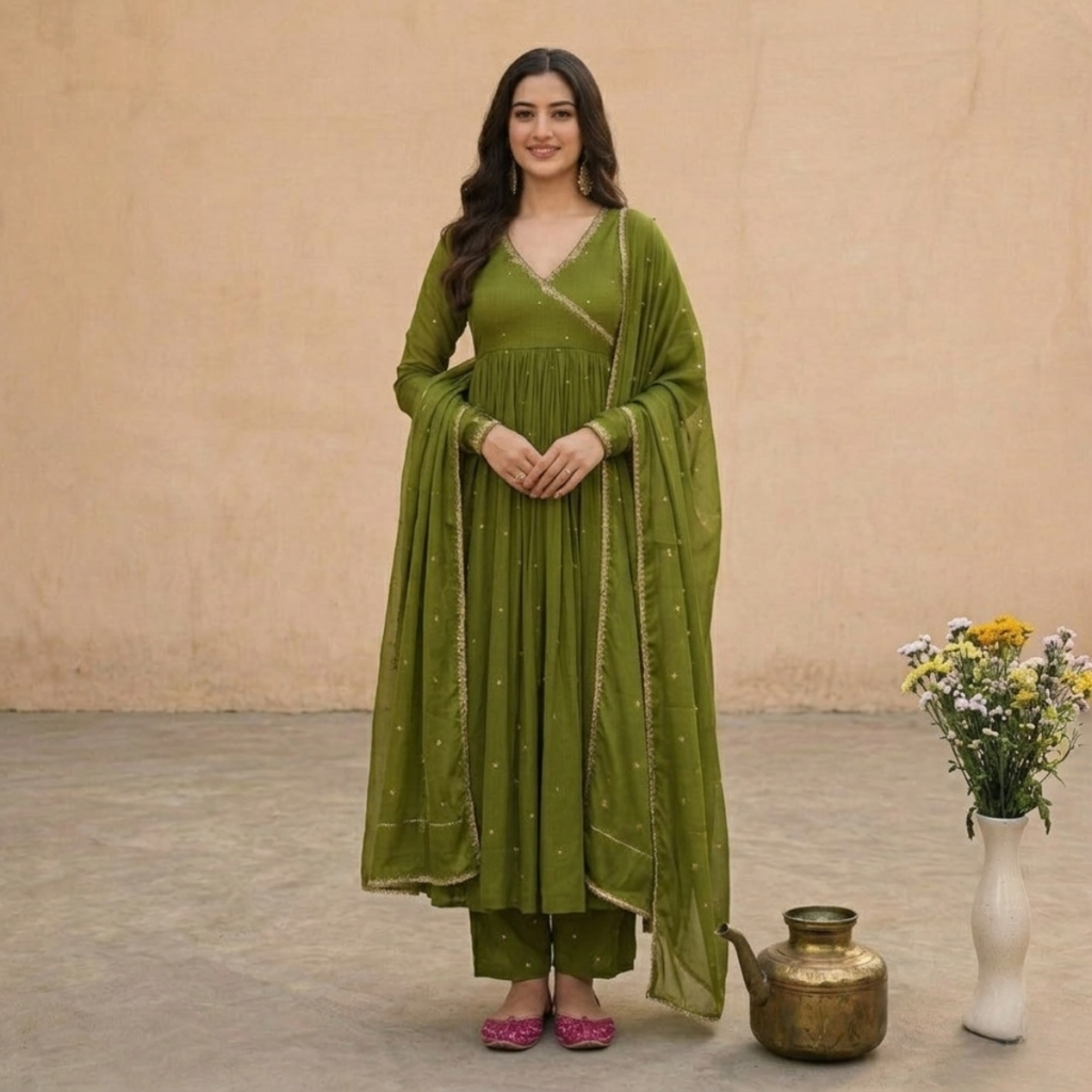 3 Combo Set Kurta, Pants With Dupatta (DMK-1)
