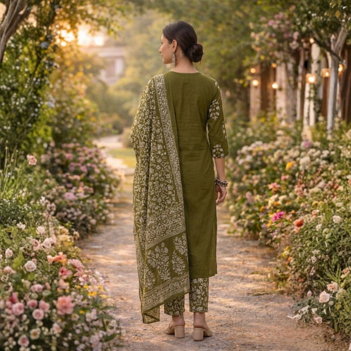 3 Combo Set Kurta, Pants With Dupatta | KS-01